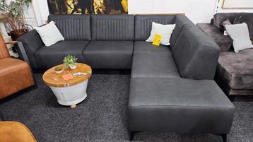 Hoekbank Texas stof Antraciet 260 x 220 cm AANBIEDING! beschikbaar voor biedingen