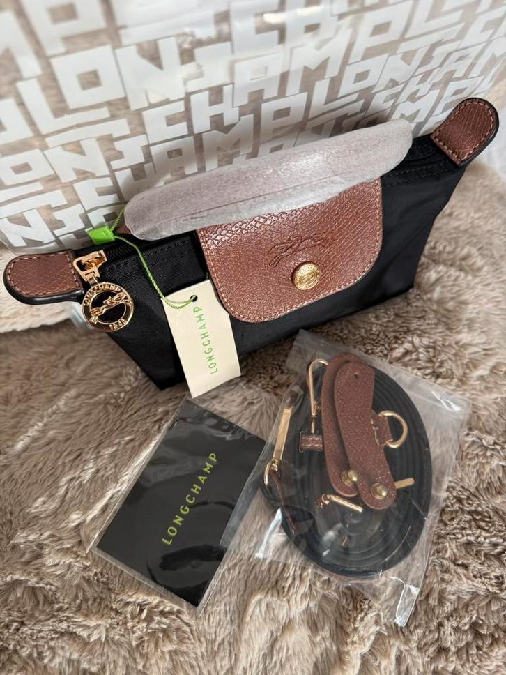 Longchamp Le Pliage Mini XS (zwart), Sieraden, Tassen en Uiterlijk, Tassen | Damestassen, Nieuw, Handtas, Zwart, Ophalen of Verzenden