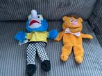 2 oude handpoppen van de muppets Fozzie de beer en Gonzo, Ophalen of Verzenden, Gebruikt, Beer