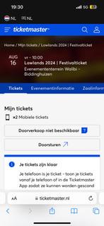 Lowlands 2024 kaart te koop, Tickets en Kaartjes, Overige soorten, Overige typen, Eén persoon