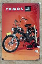 Vintage Tomos brommer metalen bord formaat A4 (21x29 cm, Verzenden, Nieuw, Standard
