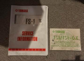 Handleidingen Yamaha FS1 beschikbaar voor biedingen