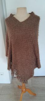 Poncho één maat camel, Verzenden, Zo goed als nieuw, Sjaal