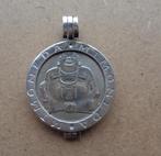 zilveren MIMONEDA munt hanger met munt [253], Verzenden, Zo goed als nieuw, Zilver, Zilver