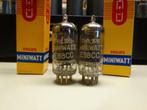 matched paartje E88CC van philips miniwatt ., Verzenden, Versterker