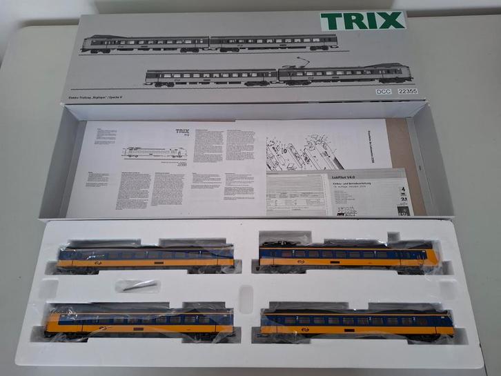 Trix H0 22355 Vierdelige ICM-4 'Koploper' van de NS DIGITAAL, Hobby en Vrije tijd, Modeltreinen | H0, Zo goed als nieuw, Treinset