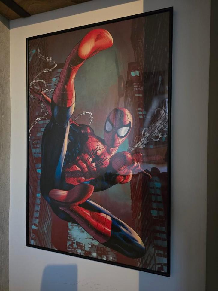 Spiderman Poster in lijst - 61x91.5cm, Antiek en Kunst, Kunst | Schilderijen | Abstract, Ophalen of Verzenden