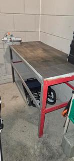 Werkbank met Bankschroef - Goede Staat, Doe-het-zelf en Verbouw, Werkbanken, Ophalen, Gebruikt, 70 tot 120 cm, Bankschroef