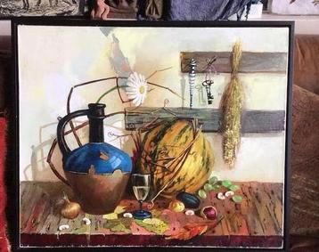 Stilleven op Doek - Olieverf beschikbaar voor biedingen