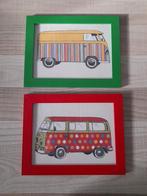 2 leuke Ikea fotolijstjes met een Volkswagen busje erin., Ophalen of Verzenden, Zo goed als nieuw