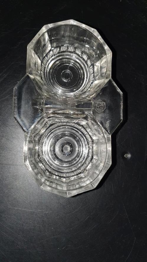 Kristallen peper zout houdertje jaren 30, Antiek en Kunst, Antiek | Glas en Kristal, Ophalen of Verzenden