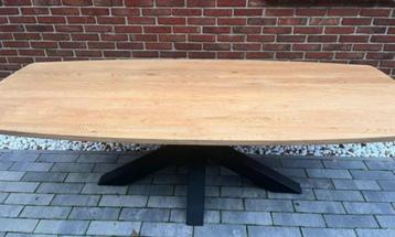 Eettafel deens ovaal - 240x100cm - massief eiken  beschikbaar voor biedingen