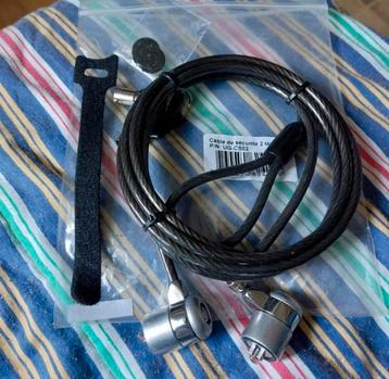 Beveiligingskabel twin voor laptop of computer (NIEUW). beschikbaar voor biedingen