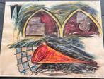 Yvon Né - Het rustende deksel - 1984, Antiek en Kunst, Ophalen of Verzenden