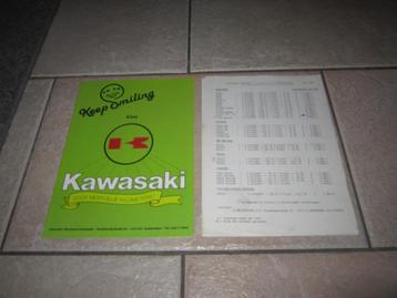 Kawasaki o.a. Z1000 / Z1100 / KLX 250 brochure folder 1981