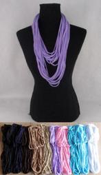 Prachtige Partij Sjaaltjes 9 kleuren 113 stuks --8--, Mikey, Ophalen of Verzenden, Nieuw, Sjaal