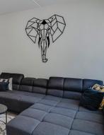 METALEN WANDDECORATIE OLIFANT, Ophalen, Zo goed als nieuw