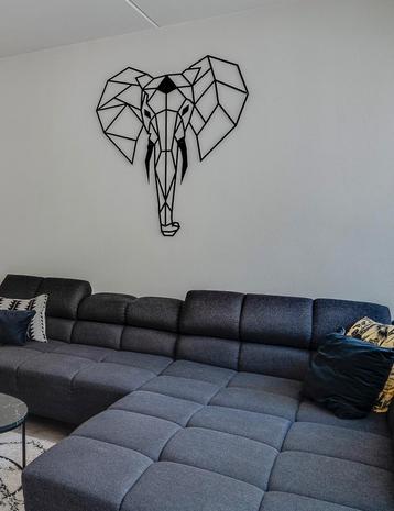 METALEN WANDDECORATIE OLIFANT beschikbaar voor biedingen