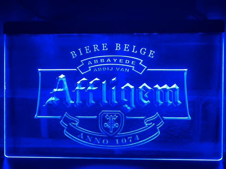 Led Lichtbord AFFLIGEM 3d neon look, Verzamelen, Merken en Reclamevoorwerpen, Nieuw, Lichtbak of (neon) lamp, Ophalen of Verzenden