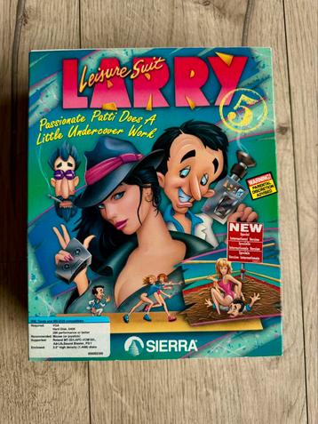 Leisure Suit Larry 5 Big Box PC Game beschikbaar voor biedingen
