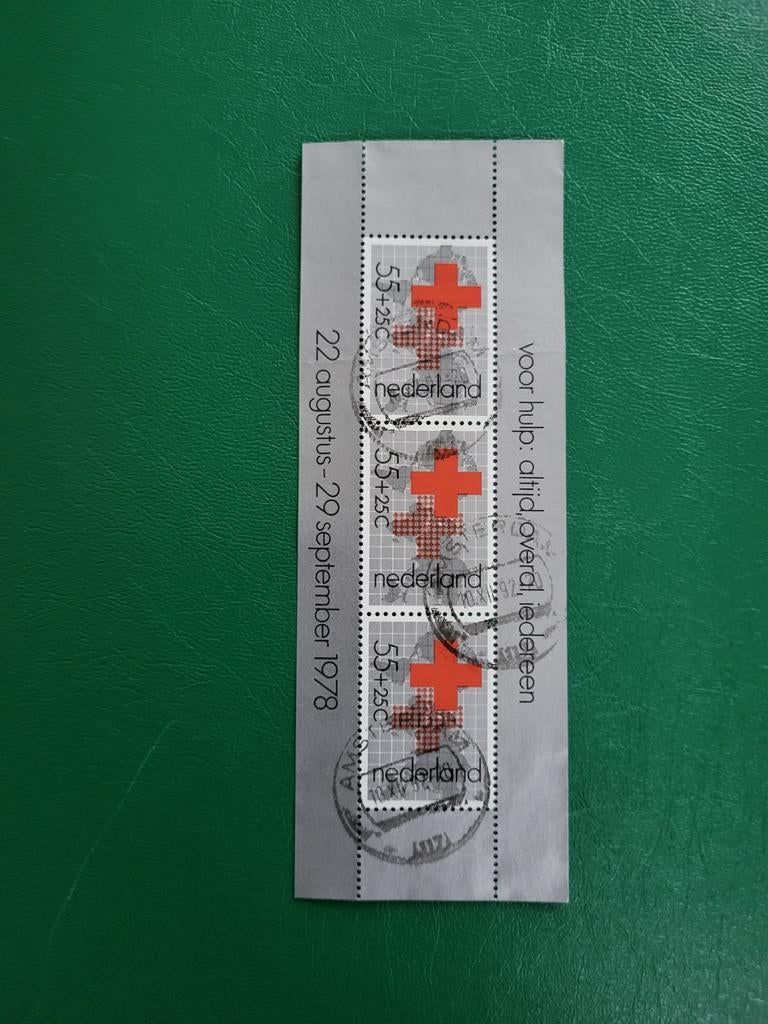 Nederland 1978 Rode Kruis Postzegelblok, Ophalen of Verzenden, Na 1940, Postfris
