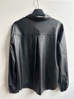 GARCONNE vegan leather blouse zwart mt XS, Kleding | Dames, -, Verzenden, Garconne, Zo goed als nieuw