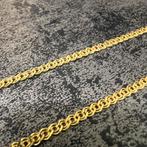 14 karaat gouden ketting cuban schakel prachtig model, Ophalen of Verzenden, Nieuw, Goud