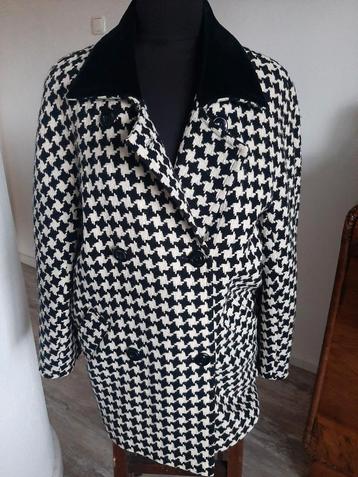 Vintage wollen jas. Pied de Poule  beschikbaar voor biedingen