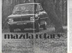 Roadtest MAZDA R 100 / R100  Coupé, Autovisie 1970., Mazda, Nieuw, Ophalen of Verzenden, Autovisie