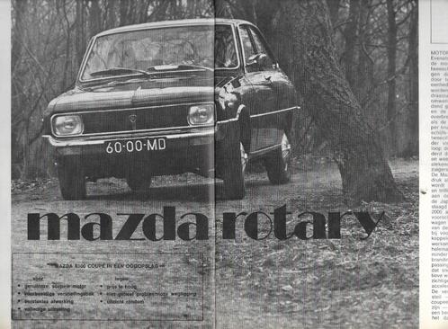 Roadtest MAZDA R 100 / R100  Coupé, Autovisie 1970., Boeken, Auto's | Folders en Tijdschriften, Nieuw, Mazda, Ophalen of Verzenden