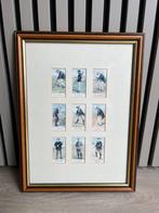 Ingelijste vintage “Cope’s Golfers” sigarettenkaartjes, Ophalen of Verzenden