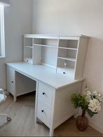 Ikea HEMNES Bureau met Opbouw - Wit, Huis en Inrichting, Bureaus, Ophalen of Verzenden, Zo goed als nieuw, Bureau