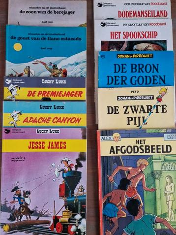 20 strips, o.a. Lucky Luke,  Roodbaard, Paling en Ko beschikbaar voor biedingen