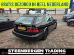 Saab 9-5 Estate 2.0t NETTE AUTO/LEER/APK 3-2026, Auto's, Saab, 4 cilinders, 150 pk, Zwart, Handgeschakeld