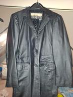 Zwarte Gina Mariolano  dames leren jas - Maat 42/44 (L), Zwart, Maat 42/44 (L), Zo goed als nieuw, Jasje