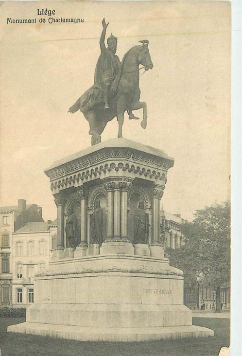 (381-440-001) Liege Monument de Charlemagne, Verzamelen, Ansichtkaarten | Buitenland, Buiten Europa, Verzenden