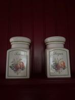Vintage Thee & Suiker Potten Set, Ophalen, Gebruikt