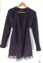 ZACHT warm No man's land lang vest aubergine paars mohair, Verzenden, Paars, Zo goed als nieuw, Maat 36 (S)