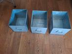 6x Industriële Metalen Bakken - Opslag, Minder dan 50 cm, Gebruikt, Minder dan 50 cm, Ophalen of Verzenden