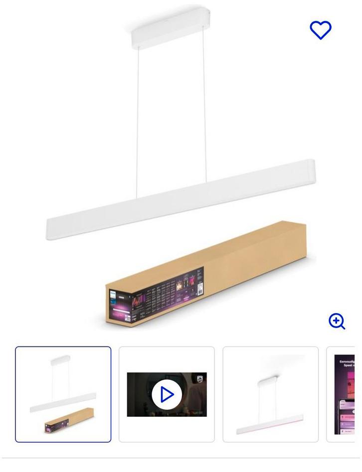 Hue Ensis Wit - Nieuw in Doos, Huis en Inrichting, Lampen | Hanglampen, Nieuw, Minder dan 50 cm, Kunststof, Metaal, Ophalen of Verzenden
