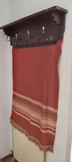 Vintage Wandkapstok met hoedenplank, Ophalen, Gebruikt, Hout, Wandkapstok