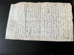 Oud Frans Document 1673 - Watermerk & Handtekeningen, Verzenden, Zie beschrijving