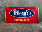 oud emaille bord Hero langcat, Verzenden