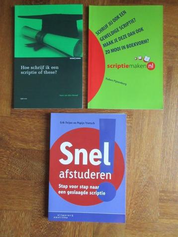 3 x boeken ter ondersteuning schrijven scriptie beschikbaar voor biedingen