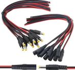 YIXISI 10 Paar 5,5x2,1mm DC Power Pigtail-kabel, Ophalen of Verzenden, Nieuw, Buitencamera