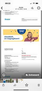 4 kaarjes voot drievliet, Tickets en Kaartjes, Twee personen, Ticket of Toegangskaart