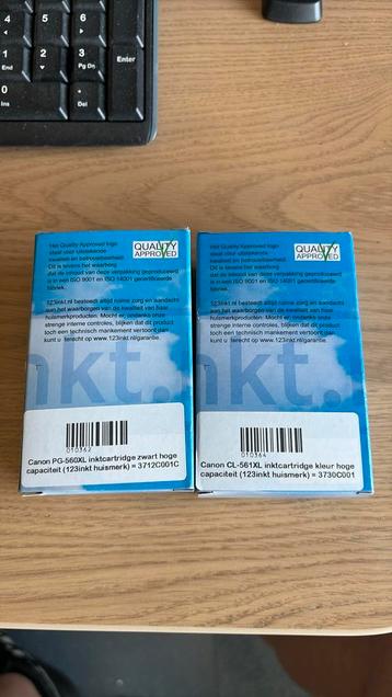 123inkt Canon PG-560XL zwart en kleur hoge capaciteit beschikbaar voor biedingen