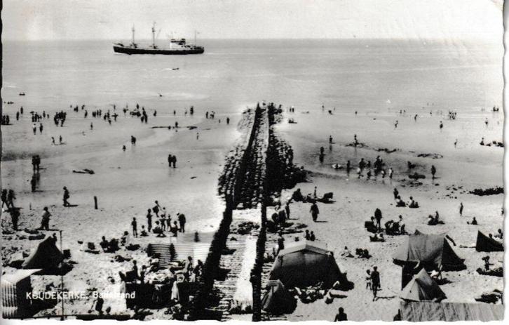 KOUDEKERKE - BADSTRAND, Verzamelen, Ansichtkaarten | Nederland, Gelopen, Zeeland, 1960 tot 1980, Ophalen of Verzenden
