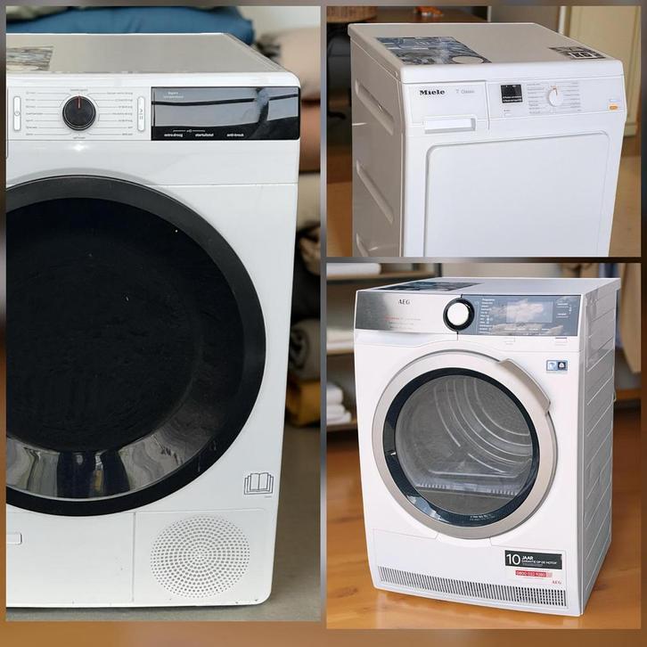 Wasdroger AEG MIELE ZANUSSI Warmtepompdroger Condens Droger, Witgoed en Apparatuur, Wasdrogers, Zo goed als nieuw, Condens, 6 tot 8 kg