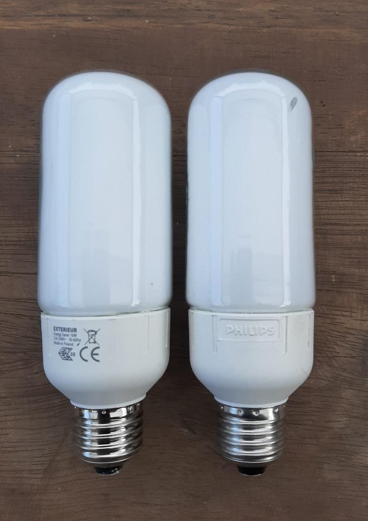 Philips Exterieur Energy Saver 16 Watt 900 Lumen E27, Huis en Inrichting, Lampen | Losse lampen, Zo goed als nieuw, Spaarlamp